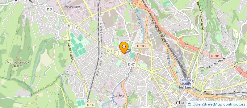 localisation de l'entreprise COMITE DEPARTEMENTAL DE L'UFOLEP  CHAMBERY