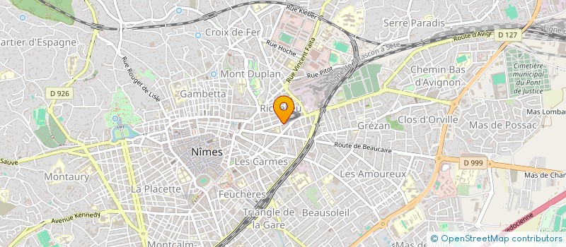 localisation de l'entreprise COMITE DEPARTEMENTAL DE L'UNION SPORTIVE DE L'ENSEIGNEMENT DU PREMIER DEGRE  NIMES