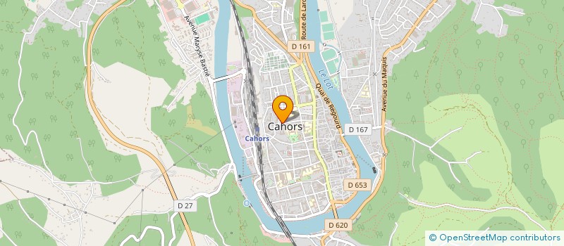 localisation de l'entreprise COMITE DEPARTEMENTAL DE L'UNION SPORTIVE DE L'ENSEIGNEMENT DU PREMIER DEGRE DU LOT  CAHORS