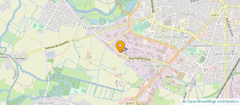 localisation de l'entreprise COMITE DEPARTEMENTAL DE L'UNION SPORTIVE DE L'ENSEIGNEMENT DU PREMIER DEGRE USEP DES DEUX  SEVRES  NIORT