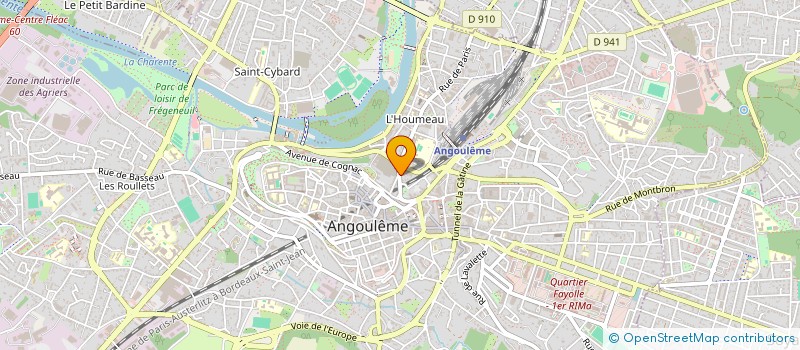 localisation de l'entreprise COMITE DEPARTEMENTAL DE LA CHARENTE DE L'UNION FRANCAISE DES OEUVRES LAIQUES D'EDUCATION PHYSIQUE à ANGOULEME