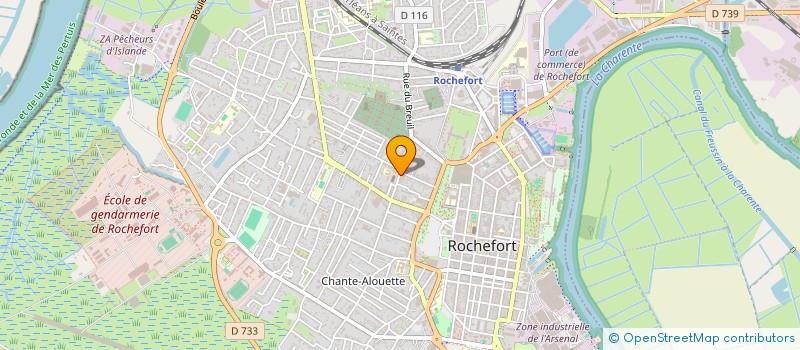 localisation de l'entreprise COMITE DEPARTEMENTAL DE LA CHARENTE MARTIME DE BOXE  ROCHEFORT