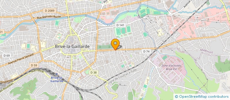 localisation de l'entreprise COMITE DEPARTEMENTAL DE LA CONFEDERATION GENERALE DE L ALIMENTATION DE DETAIL DE LA CORREZE  BRIVE-LA-GAILLARDE