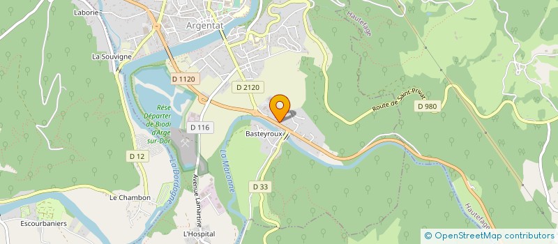 localisation de l'entreprise COMITE DEPARTEMENTAL DE LA CORREZE DE JUDO ET DISCIPLINES ASSOCIEES  BRIVE-LA-GAILLARDE