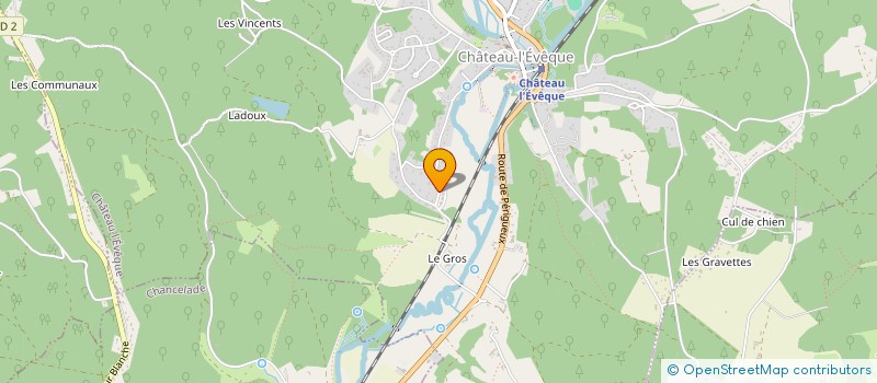 localisation de l'entreprise COMITE DEPARTEMENTAL DE LA DORDOGNE DE LA FEDERATION FRANCAISE DES PECHES SPORTIVES  CHATEAU-L'EVEQUE