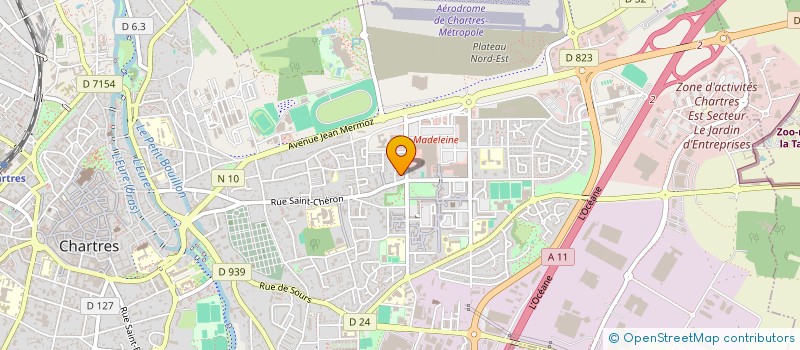 localisation de l'entreprise COMITE DEPARTEMENTAL DE LA FEDERATION FRANCAISE D'EDUCATION PHYSIQUE ET GYMNASTIQUE VOLONTAIRE D'EURE ET LOIR à CHARTRES