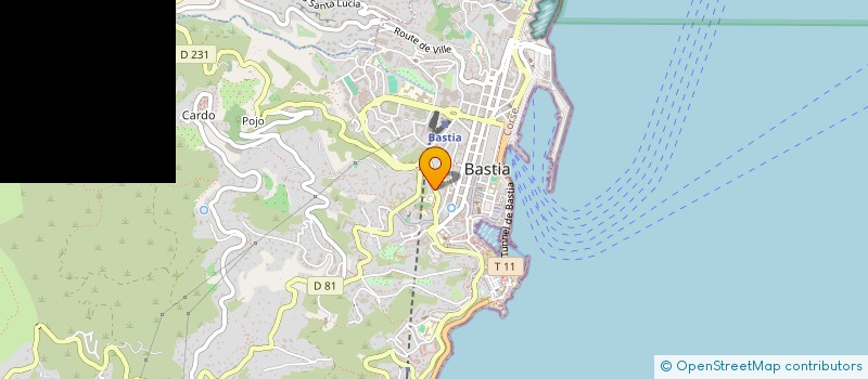 localisation de l'entreprise COMITE DEPARTEMENTAL DE LA FSGT à BASTIA