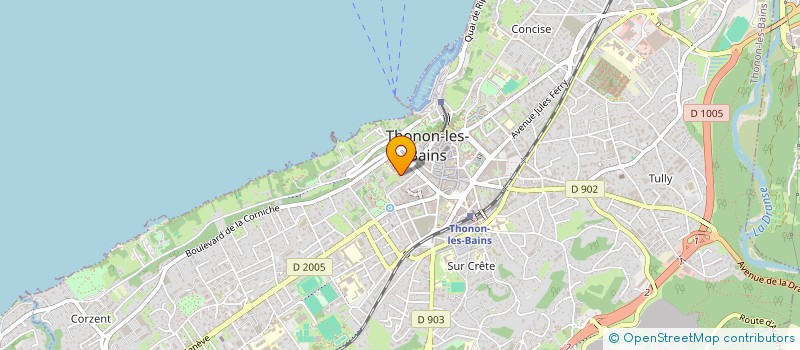localisation de l'entreprise COMITE DEPARTEMENTAL DE LA HAUTE-SAVOIE DE LA FEDERATION FRANCAISE DE SAUVETAGE ET DE SECOURISME à THONON-LES-BAINS