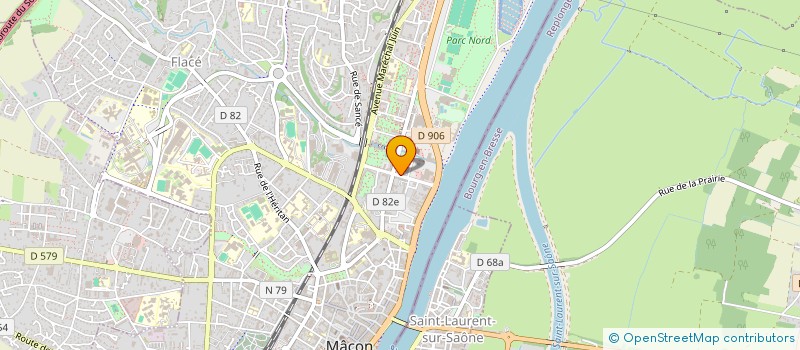 localisation de l'entreprise COMITE DEPARTEMENTAL DE LA JEUNESSE AU PLEIN AIR DE SAONE ET LOIRE à MACON