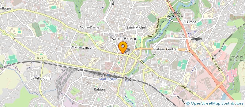 localisation de l'entreprise COMITE DEPARTEMENTAL DE LA JEUNESSE AU PLEIN AIR DES COTES D'ARMOR à SAINT-BRIEUC