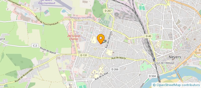 localisation de l'entreprise COMITE DEPARTEMENTAL DE LA NIEVRE DE NATATION à NEVERS