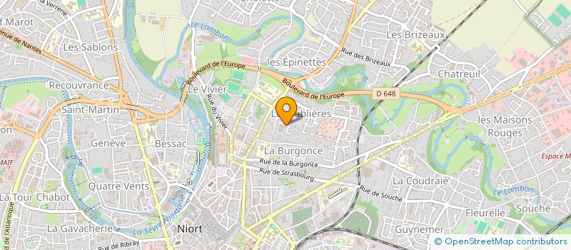 localisation de l'entreprise COMITE DEPARTEMENTAL DE LA RANDONNEE PEDESTRE  NIORT