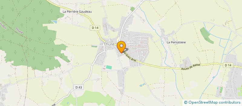 localisation de l'entreprise COMITE DEPARTEMENTAL DE LA VIENNE DE SAVATE BOXE FRANCAISE ET DISCIPLINES ASSOCIES  THURE