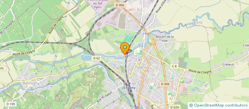 localisation de l'entreprise COMITE DEPARTEMENTAL DE LUTTE à CHAGNY