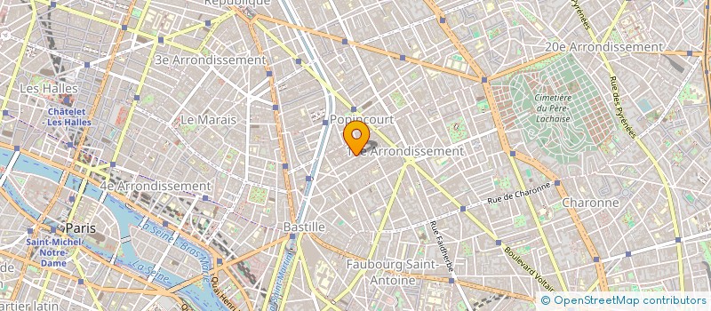 localisation de l'entreprise COMITE DEPARTEMENTAL DE LUTTE ET DISCIPLINES ASSOCIEES DE PARIS  PARIS