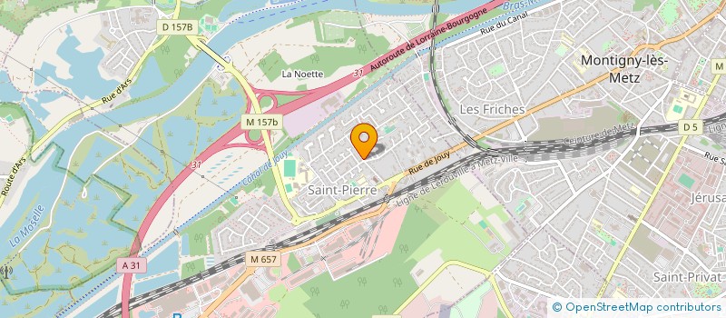 localisation de l'entreprise COMITE DEPARTEMENTAL DE MOSELLE DE TIR A L'ARC  MOULINS-LES-METZ