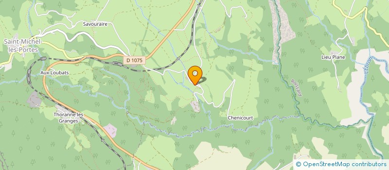 localisation de l'entreprise COMITE DEPARTEMENTAL DE MOTOCYCLISME DE L ISERE  SAINT-MICHEL-LES-PORTES