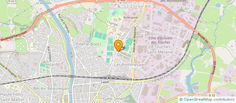 localisation de l'entreprise COMITE DEPARTEMENTAL DE NATATION à LAVAL