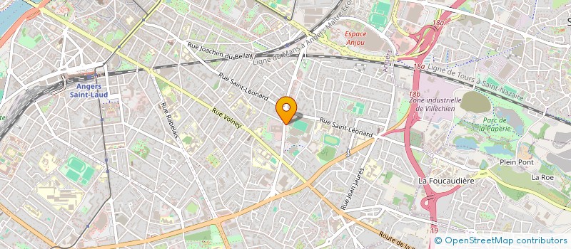 localisation de l'entreprise COMITE DEPARTEMENTAL DE NATATION 49  ANGERS