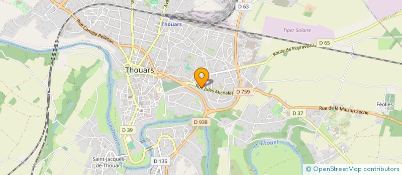 localisation de l'entreprise COMITE DEPARTEMENTAL DE NATATION 79  THOUARS