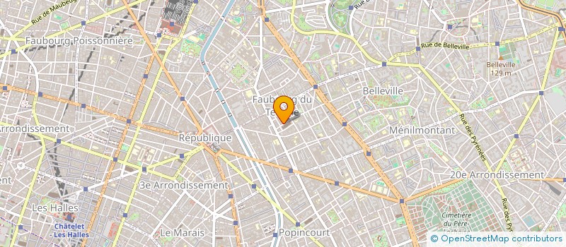 localisation de l'entreprise COMITE DEPARTEMENTAL DE PARIS DU CIF  PARIS