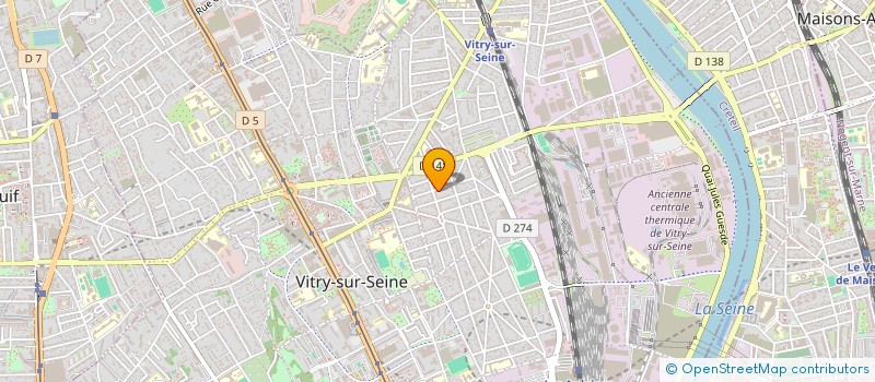 localisation de l'entreprise COMITE DEPARTEMENTAL DE PECHE A LA MOUCHE ET AU LANCER 94  VITRY-SUR-SEINE