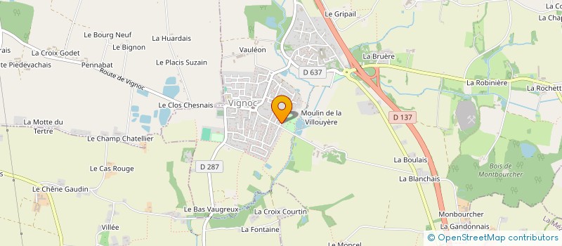 localisation de l'entreprise COMITE DEPARTEMENTAL DE PECHE AU COUP ILLE ET VILAINE  VIGNOC