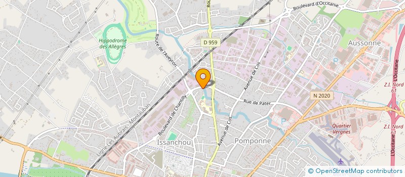 localisation de l'entreprise COMITE DEPARTEMENTAL DE PETANQUE  MONTAUBAN