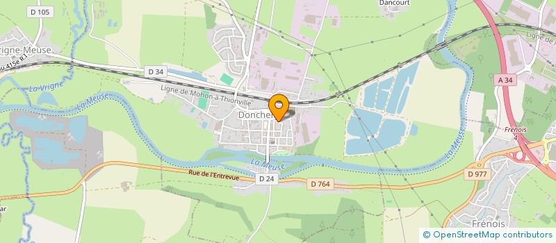 localisation de l'entreprise COMITE DEPARTEMENTAL DE RANDONNEE  DONCHERY