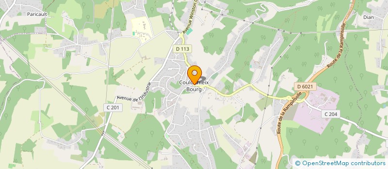 localisation de l'entreprise COMITE DEPARTEMENTAL DE ROLLER SPORTS DE DORDOGNE  COULOUNIEIX-CHAMIERS