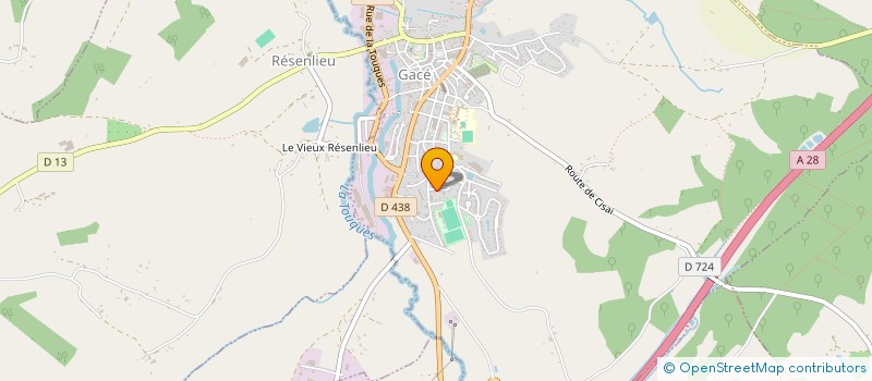 localisation de l'entreprise COMITE DEPARTEMENTAL DE ROLLER SPORTS DE L'ORNE à GACE