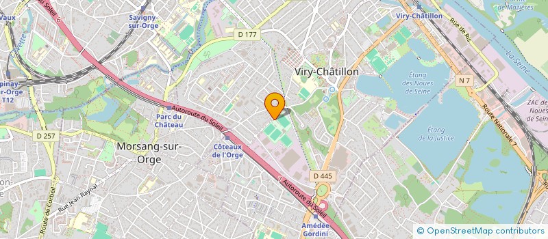 localisation de l'entreprise COMITE DEPARTEMENTAL DE RUGBY DE L'ESSONNE à VIRY-CHATILLON