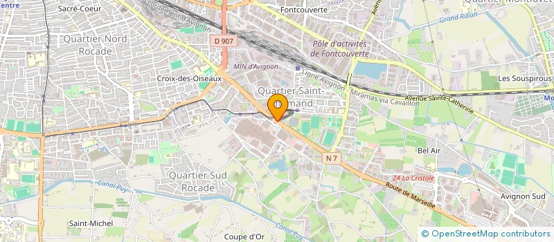 localisation de l'entreprise COMITE DEPARTEMENTAL DE RUGBY DE VAUCLUSE à AVIGNON
