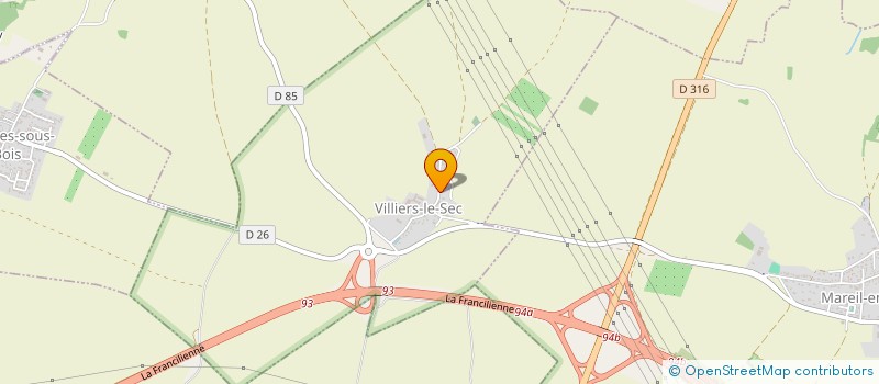 localisation de l'entreprise COMITE DEPARTEMENTAL DE SAMBO VAL D'OISE à VILLIERS-LE-SEC