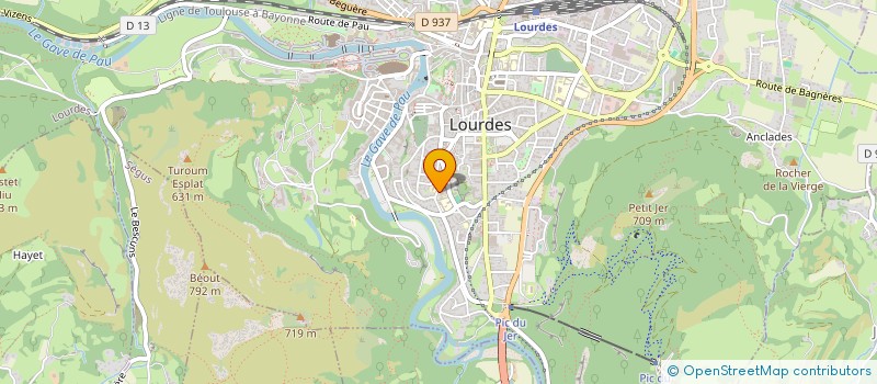 localisation de l'entreprise COMITE DEPARTEMENTAL DE SAUVETAGE ET DE SECOURISME DES HAUTES PYRENEES  LANNEMEZAN