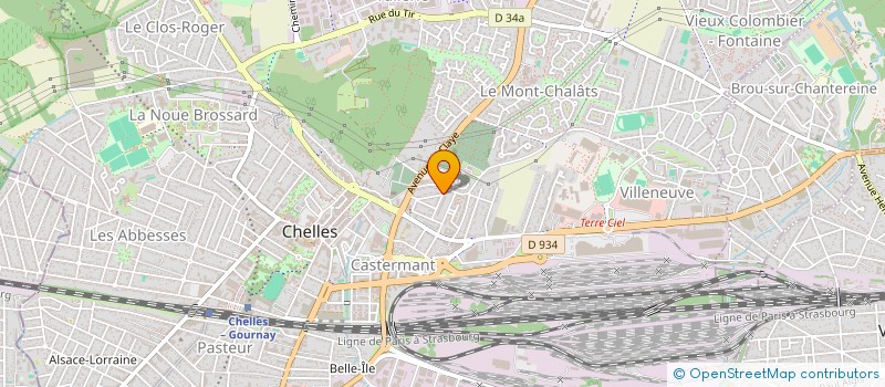 localisation de l'entreprise COMITE DEPARTEMENTAL DE SEINE-ET-MARNE D'HALTEROPHILIE-MUSCULATION à CHELLES