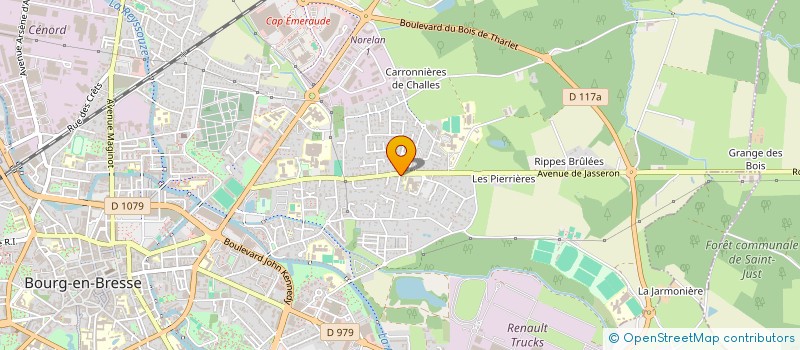localisation de l'entreprise COMITE DEPARTEMENTAL DE SKI DE L'AIN à BOURG-EN-BRESSE