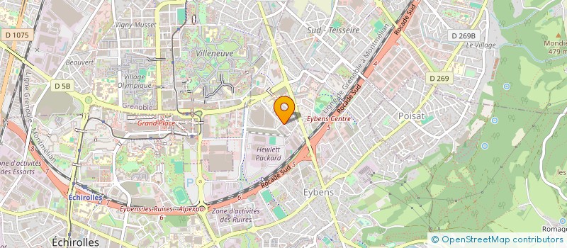 localisation de l'entreprise COMITE DEPARTEMENTAL DE SKI DE L'ISERE  SEYSSINET-PARISET