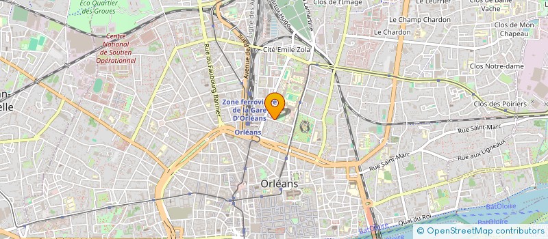 localisation de l'entreprise COMITE DEPARTEMENTAL DE SPELEOLOGIE à ORLEANS