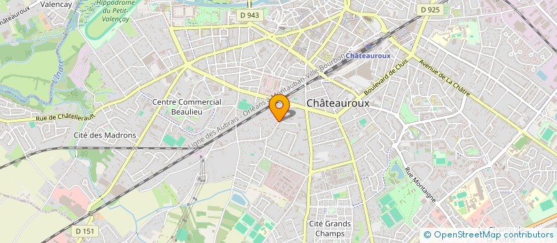 localisation de l'entreprise COMITE DEPARTEMENTAL DE SPELEOLOGIE DE L'INDRE à CHATEAUROUX