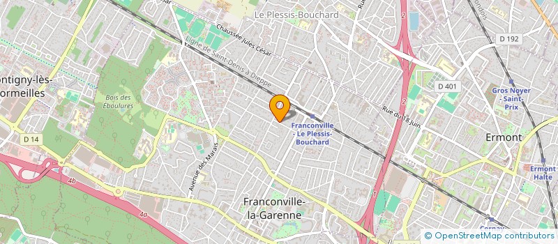 localisation de l'entreprise COMITE DEPARTEMENTAL DE SPELEOLOGIE DU VAL D'OISE  CERGY