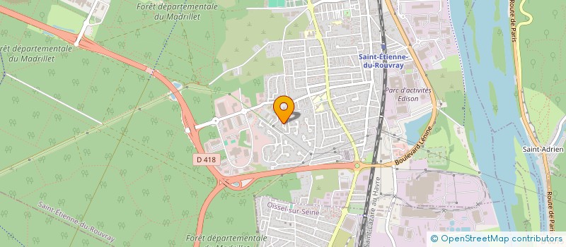 localisation de l'entreprise COMITE DEPARTEMENTAL DE SQUASH DE SEINE MARITIME  SAINT-ETIENNE-DU-ROUVRAY
