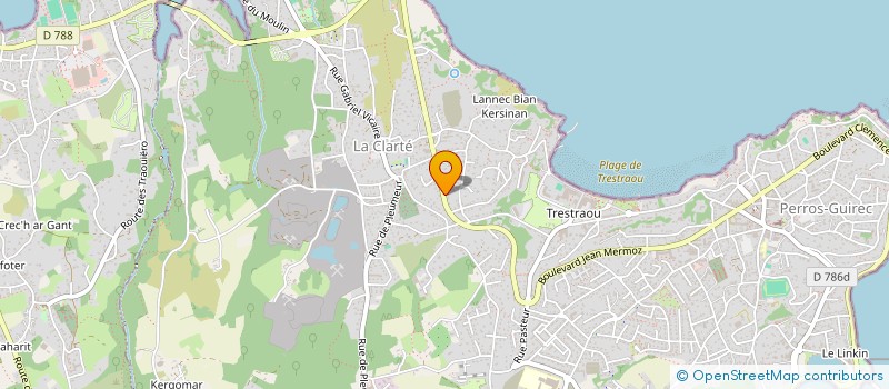 localisation de l'entreprise COMITE DEPARTEMENTAL DE SURF à PERROS-GUIREC