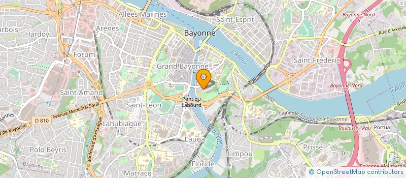 localisation de l'entreprise COMITE DEPARTEMENTAL DE SURF 64 à BAYONNE