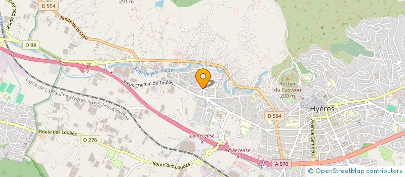 localisation de l'entreprise COMITE DEPARTEMENTAL DE TAEKWONDO DU VAR à HYERES