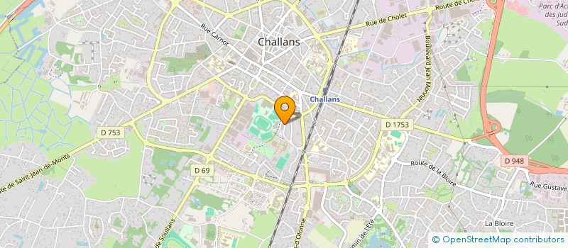 localisation de l'entreprise COMITE DEPARTEMENTAL DE TAEKWONDO ET DISCIPLINES ASSOCIEES VENDEE (CDT 85) à CHALLANS