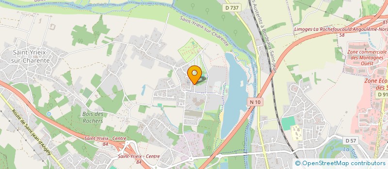 localisation de l'entreprise COMITE DEPARTEMENTAL DE TENNIS à SAINT-YRIEIX-SUR-CHARENTE