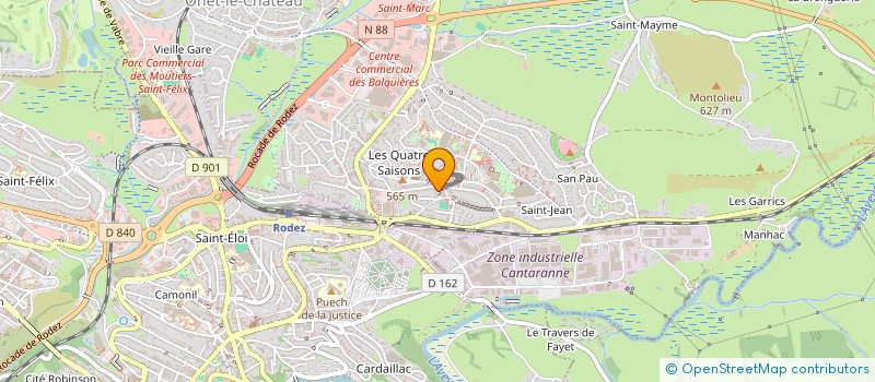 localisation de l'entreprise COMITE DEPARTEMENTAL DE TENNIS DE TABLE  ONET-LE-CHATEAU