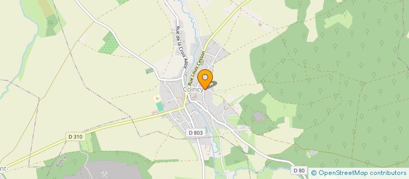 localisation de l'entreprise COMITE DEPARTEMENTAL DE TIR A L'ARC  PARCY-ET-TIGNY