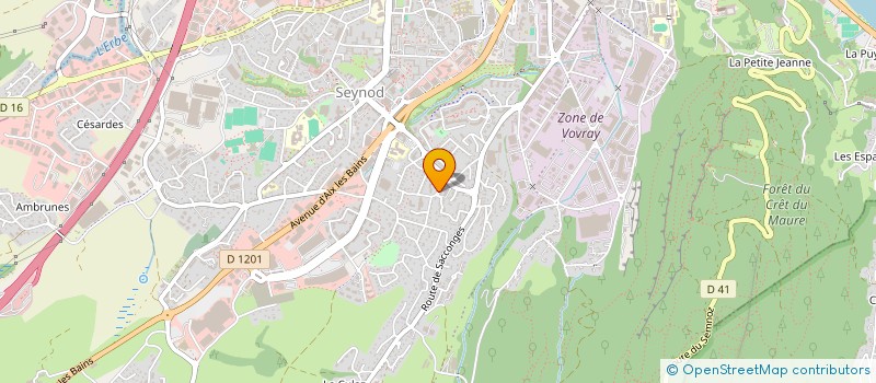 localisation de l'entreprise COMITE DEPARTEMENTAL DE TIR A L'ARC à ANNECY